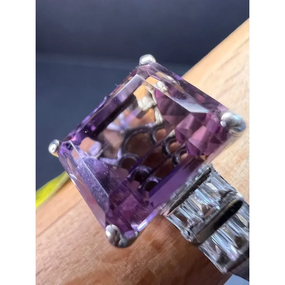 NEW ametrine and topaz sterling silver ring size 11